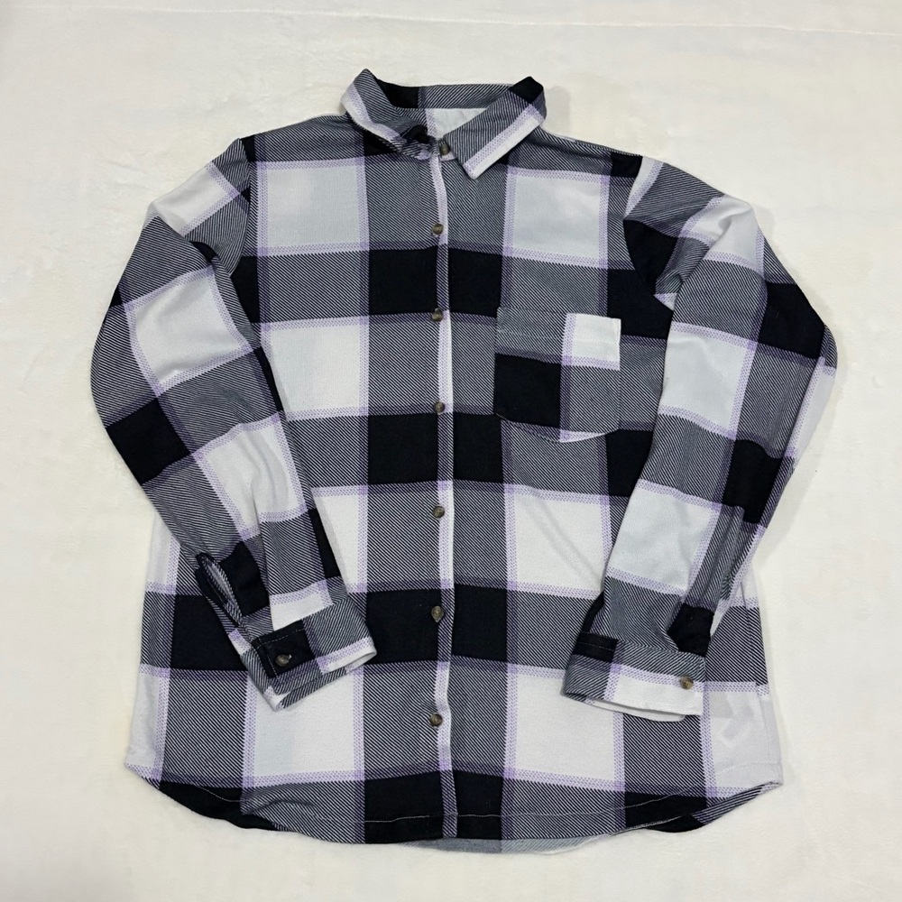 Bluenotes Purple Plaid Shirt